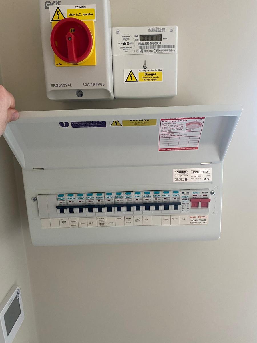 New consumer unit and isolator